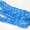 Good quality light color Neon Apatite smooth Roundell 16 inch strand size 4mm to 6mm approx